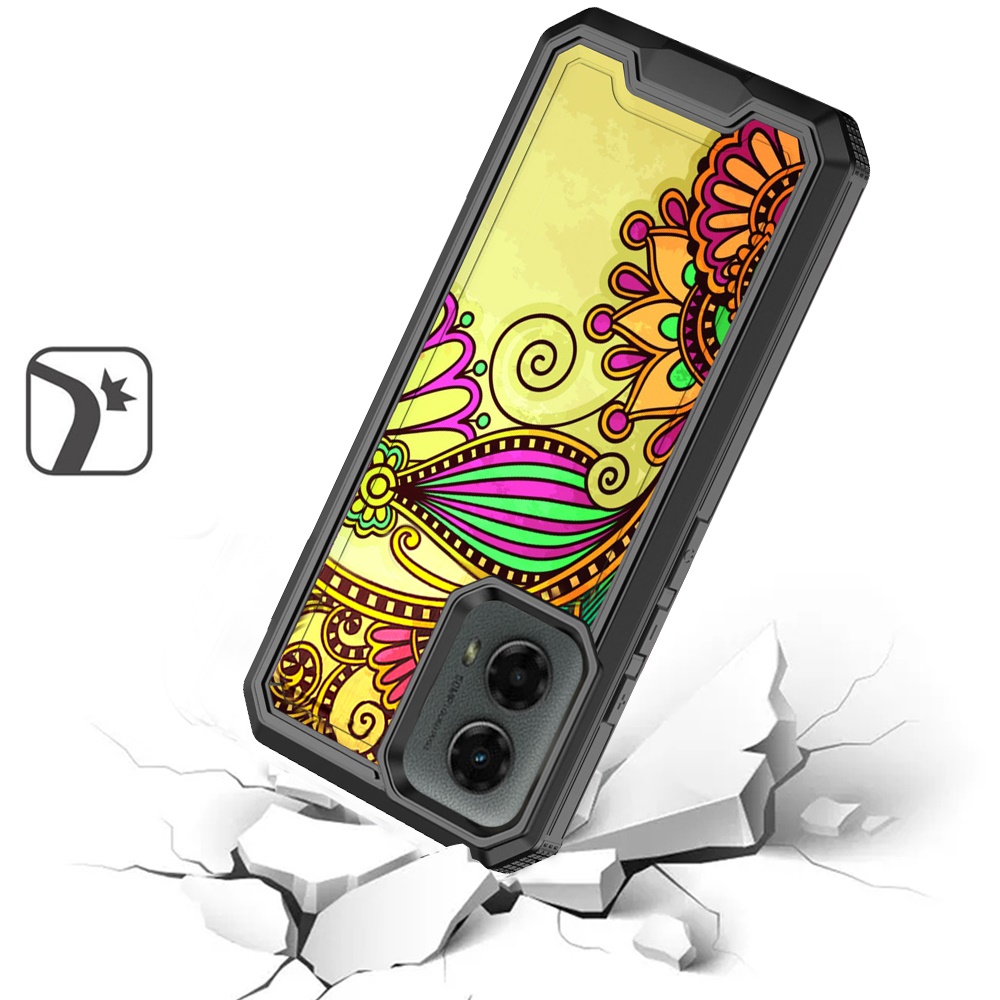 For Motorola Moto G 5G 2024 Modern Design Hybrid Hard + TPU Rubber Case Cover - Picture 23 of 76