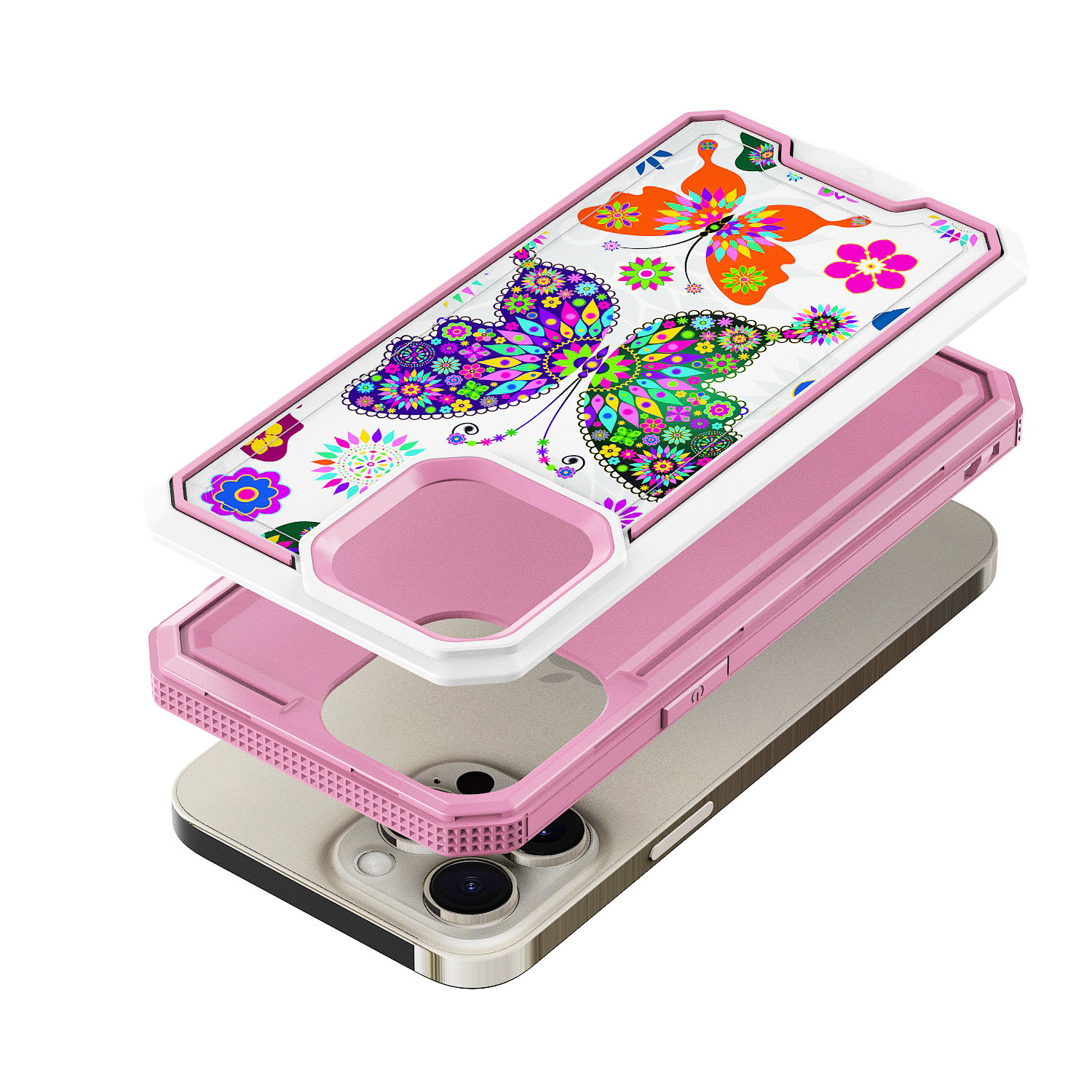 For Motorola Moto G 5G 2024 Modern Design Hybrid Hard + TPU Rubber Case Cover - Picture 67 of 76