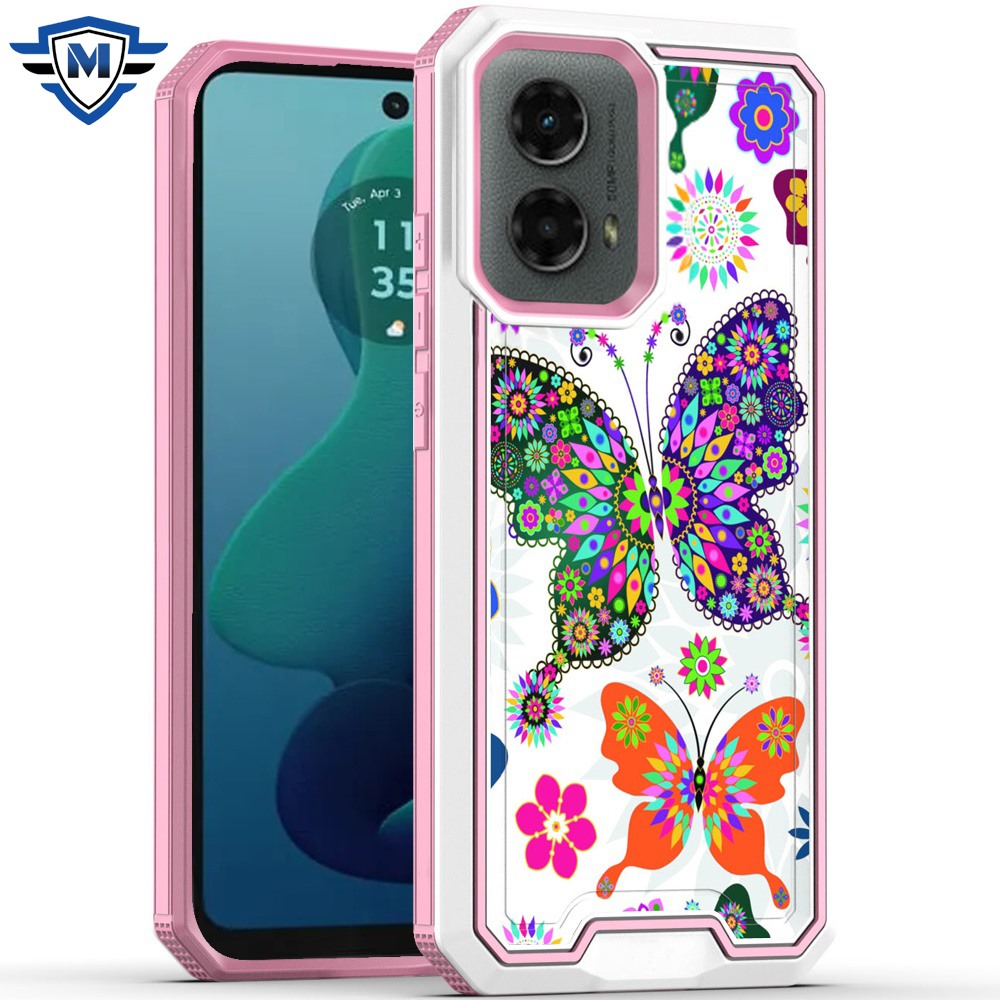 For Motorola Moto G 5G 2024 Modern Design Hybrid Hard + TPU Rubber Case Cover - Picture 61 of 76
