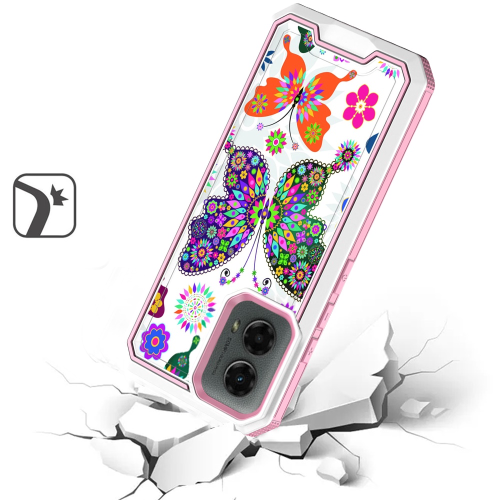 For Motorola Moto G 5G 2024 Modern Design Hybrid Hard + TPU Rubber Case Cover - Picture 64 of 76