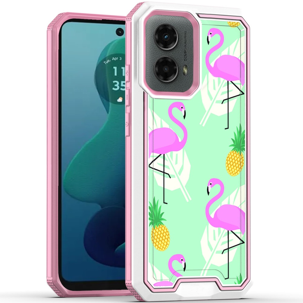 For Motorola Moto G 5G 2024 Modern Design Hybrid Hard + TPU Rubber Case Cover - Picture 30 of 76