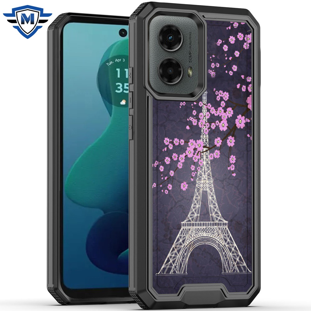 For Motorola Moto G 5G 2024 Modern Design Hybrid Hard + TPU Rubber Case Cover - Picture 13 of 76