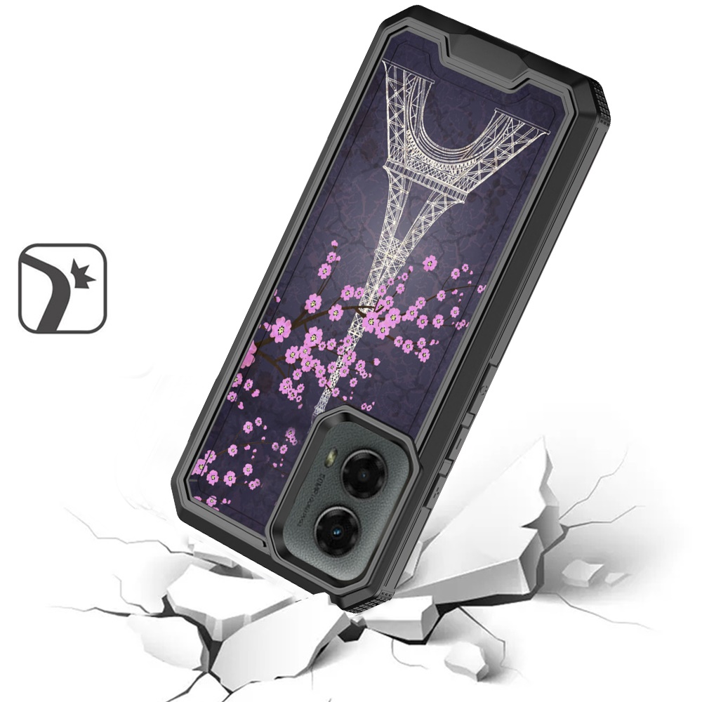 For Motorola Moto G 5G 2024 Modern Design Hybrid Hard + TPU Rubber Case Cover - Picture 16 of 76