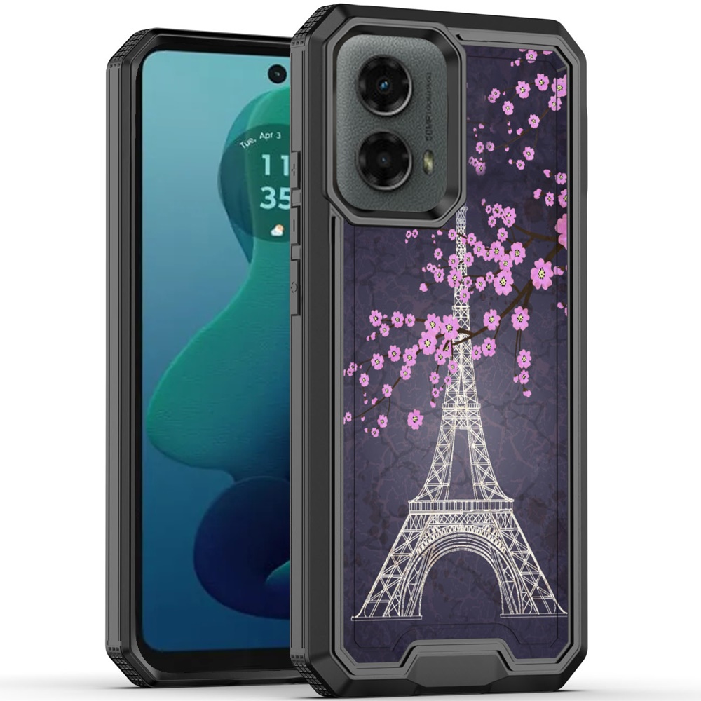 For Motorola Moto G 5G 2024 Modern Design Hybrid Hard + TPU Rubber Case Cover - Picture 14 of 76