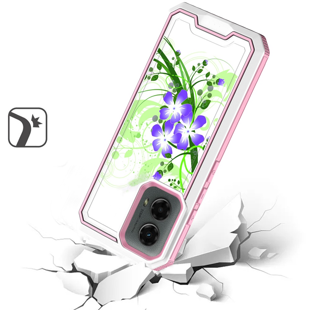 For Motorola Moto G 5G 2024 Modern Design Hybrid Hard + TPU Rubber Case Cover - Picture 48 of 76