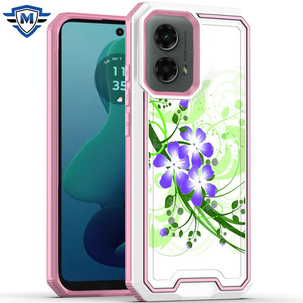 For Motorola Moto G 5G 2024 Modern Design Hybrid Hard + TPU Rubber Case Cover - Picture 45 of 76