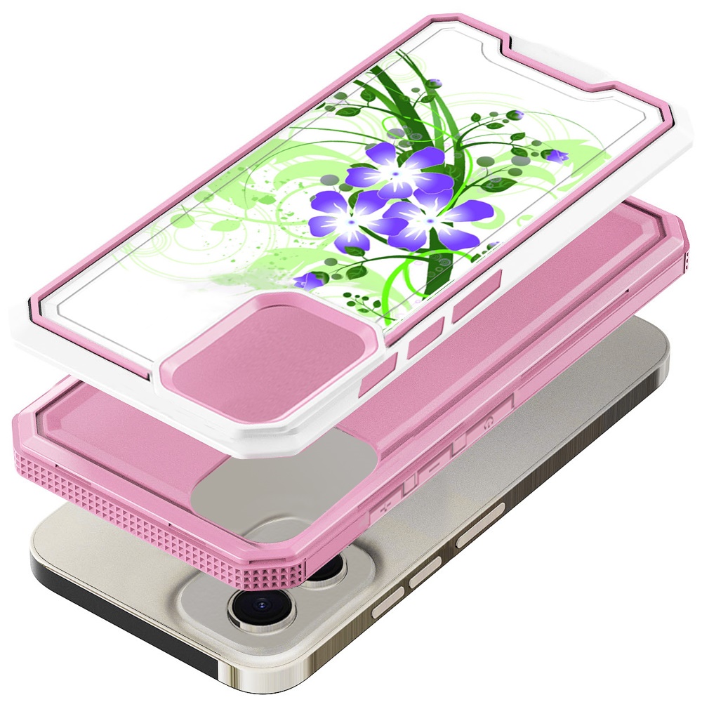 For Motorola Moto G 5G 2024 Modern Design Hybrid Hard + TPU Rubber Case Cover - Picture 47 of 76