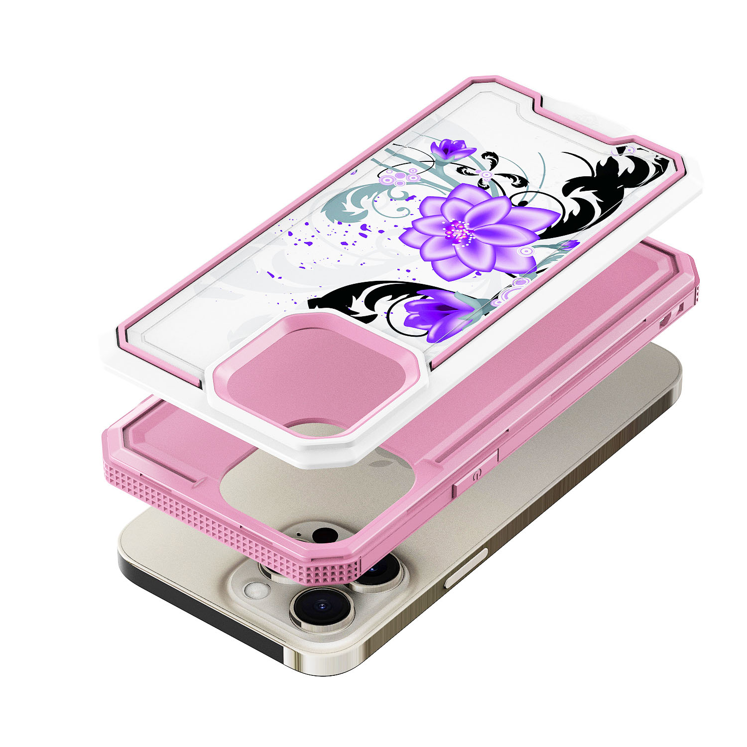 For Motorola Moto G 5G 2024 Modern Design Hybrid Hard + TPU Rubber Case Cover - Picture 59 of 76