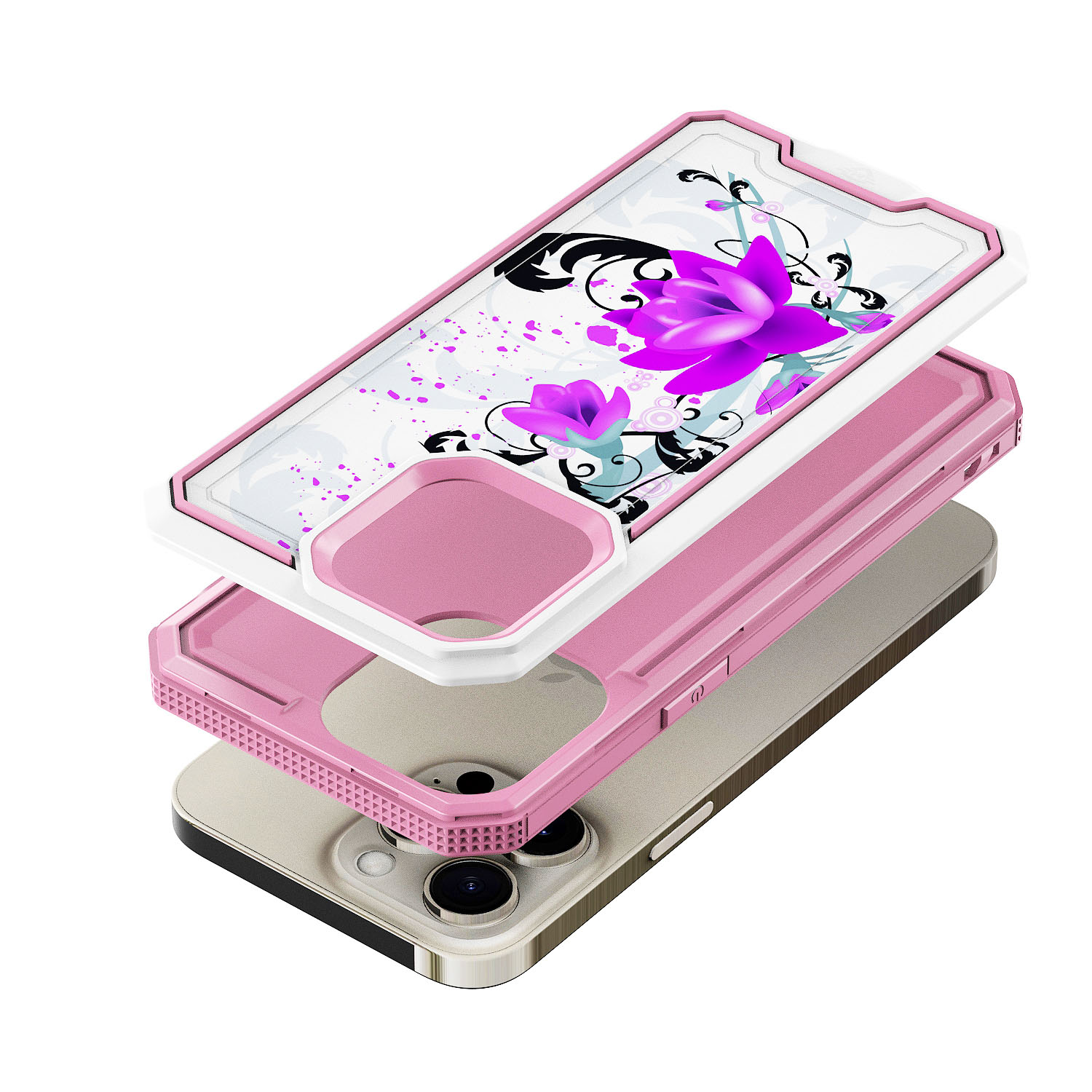 For Motorola Moto G 5G 2024 Modern Design Hybrid Hard + TPU Rubber Case Cover - Picture 43 of 76