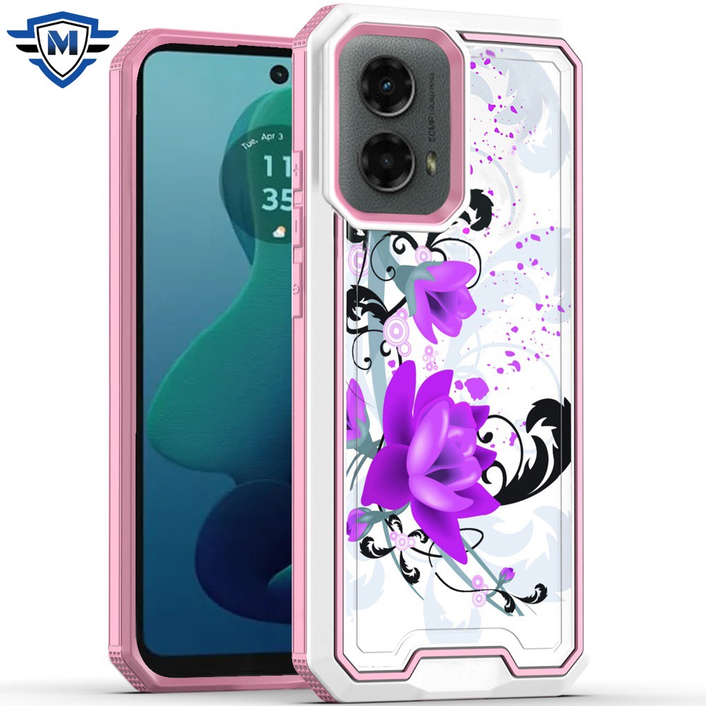 For Motorola Moto G 5G 2024 Modern Design Hybrid Hard + TPU Rubber Case Cover - Picture 37 of 76