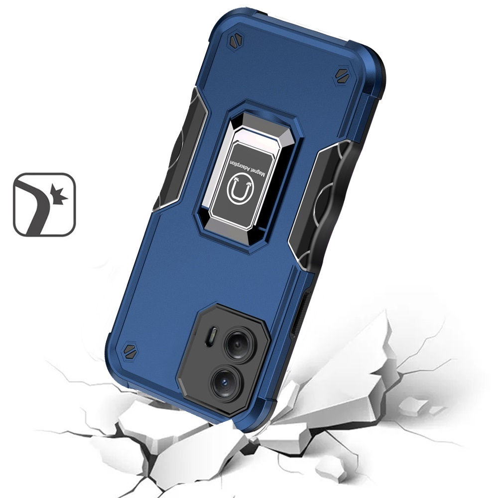 For Motorola G Power 5G (2024) Hybrid with Magnetic Ring Holder Stand Case Cover - Picture 12 of 81