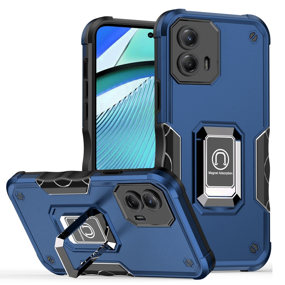 For Motorola G Power 5G (2024) Hybrid with Magnetic Ring Holder Stand Case Cover - Picture 13 of 81