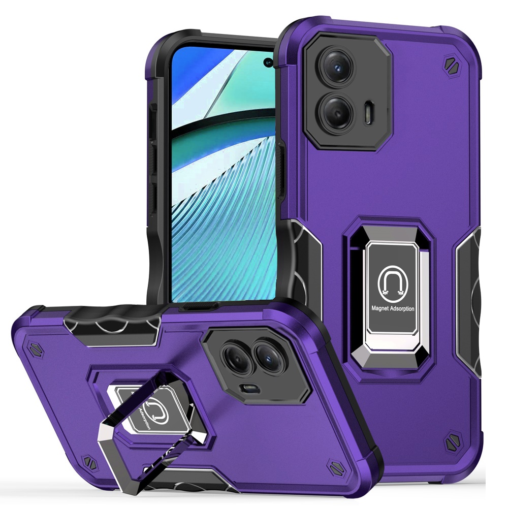 For Motorola G Power 5G (2024) Hybrid with Magnetic Ring Holder Stand Case Cover - Picture 23 of 81