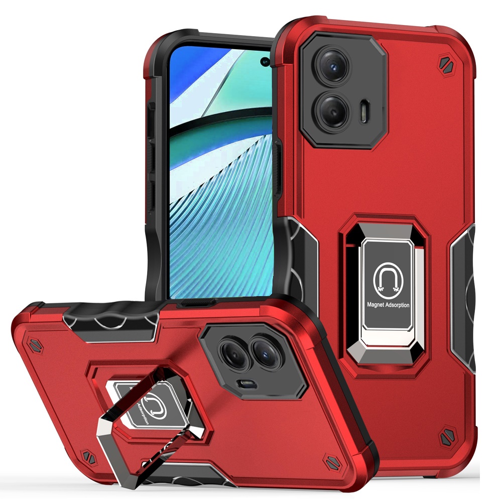 For Motorola G Power 5G (2024) Hybrid with Magnetic Ring Holder Stand Case Cover - Picture 33 of 81