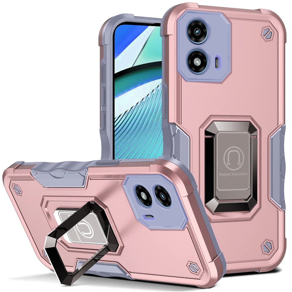 For Motorola G Power 5G (2024) Hybrid with Magnetic Ring Holder Stand Case Cover - Picture 43 of 81