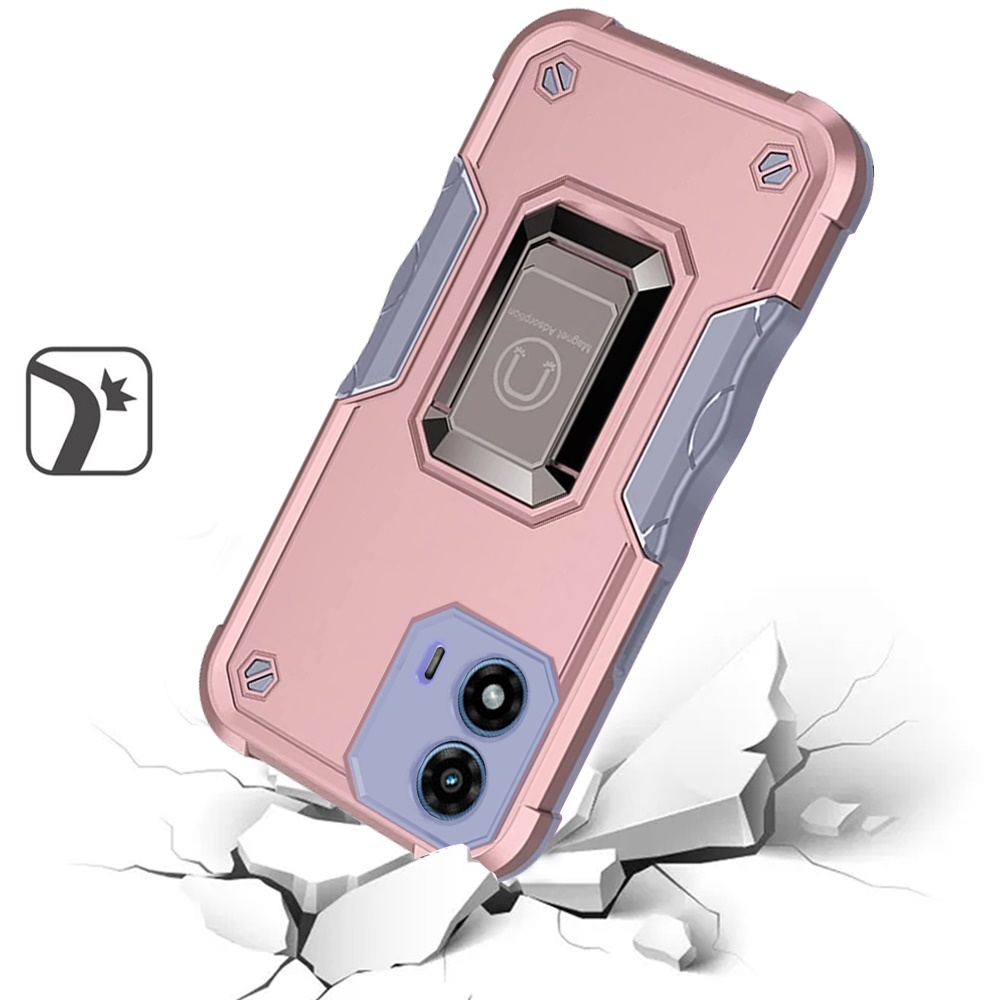For Motorola G Power 5G (2024) Hybrid with Magnetic Ring Holder Stand Case Cover - Picture 42 of 81
