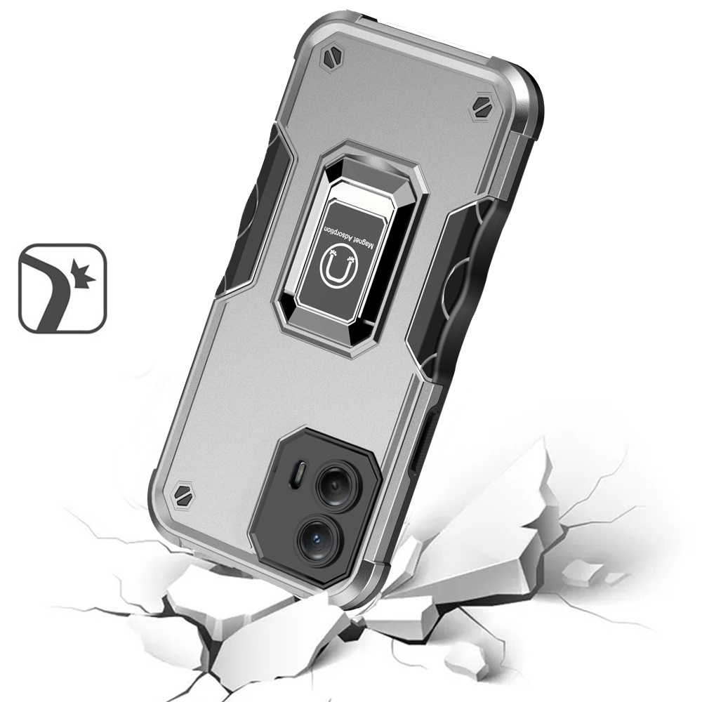 For Motorola G Power 5G (2024) Hybrid with Magnetic Ring Holder Stand Case Cover - Picture 52 of 81