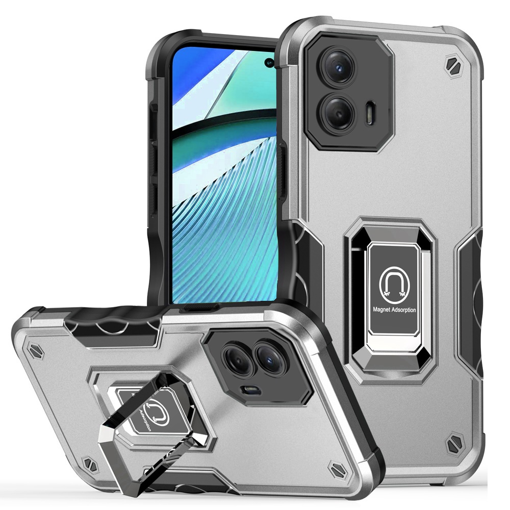 For Motorola G Power 5G (2024) Hybrid with Magnetic Ring Holder Stand Case Cover - Picture 53 of 81