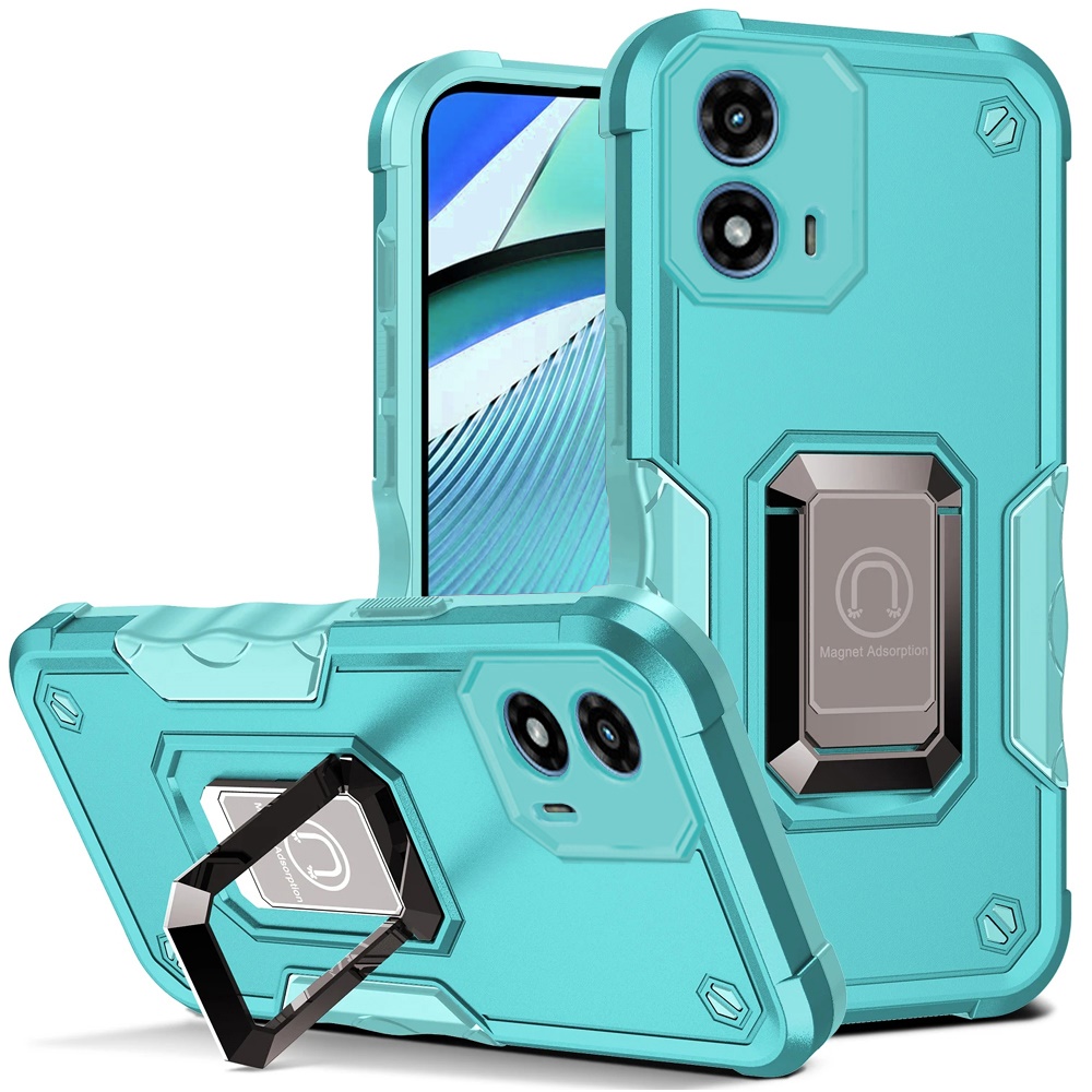 For Motorola G Power 5G (2024) Hybrid with Magnetic Ring Holder Stand Case Cover - Picture 73 of 81