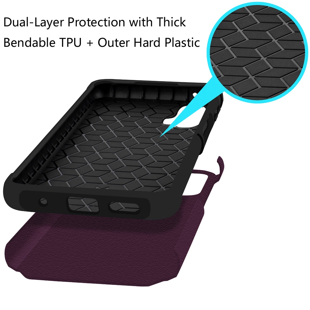Funda protectora con soporte para PC híbrido con soporte de anillo para Motorola Moto G Power 5G 2024 - Imagen 35 de 66