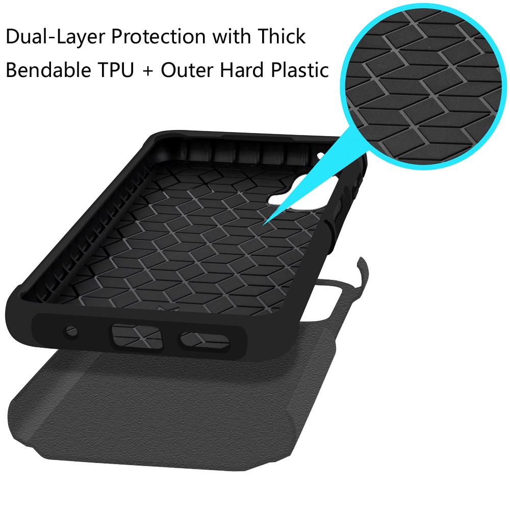 Funda protectora con soporte para PC híbrido con soporte de anillo para Motorola Moto G Power 5G 2024 - Imagen 61 de 66