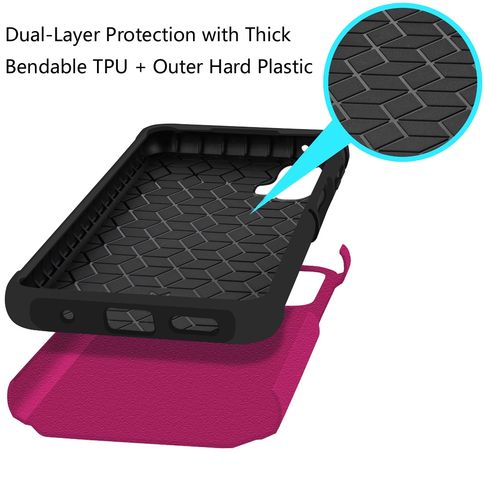 Funda protectora con soporte para PC híbrido con soporte de anillo para Motorola Moto G Power 5G 2024 - Imagen 44 de 66