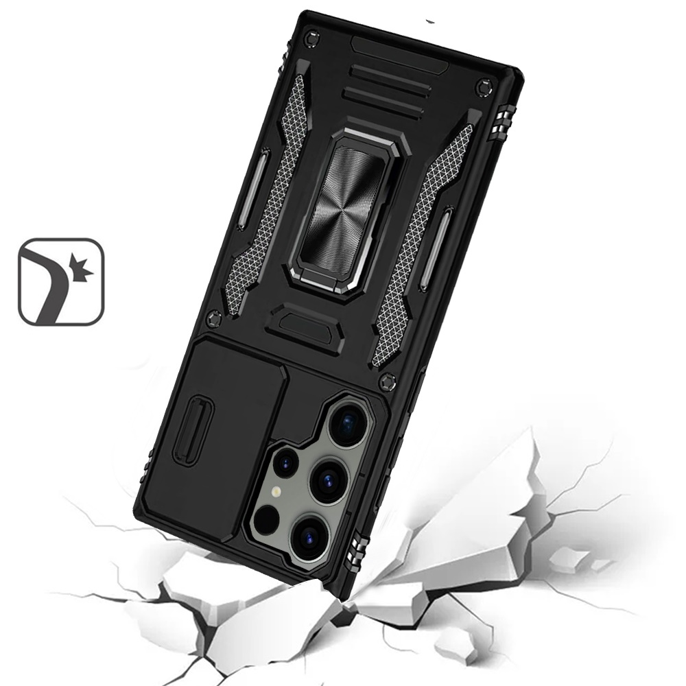Für Motorola Moto G Play 2023 Hybrid Case mit Ringständer & Kamera Fensterabdeckung - Bild 15 von 49