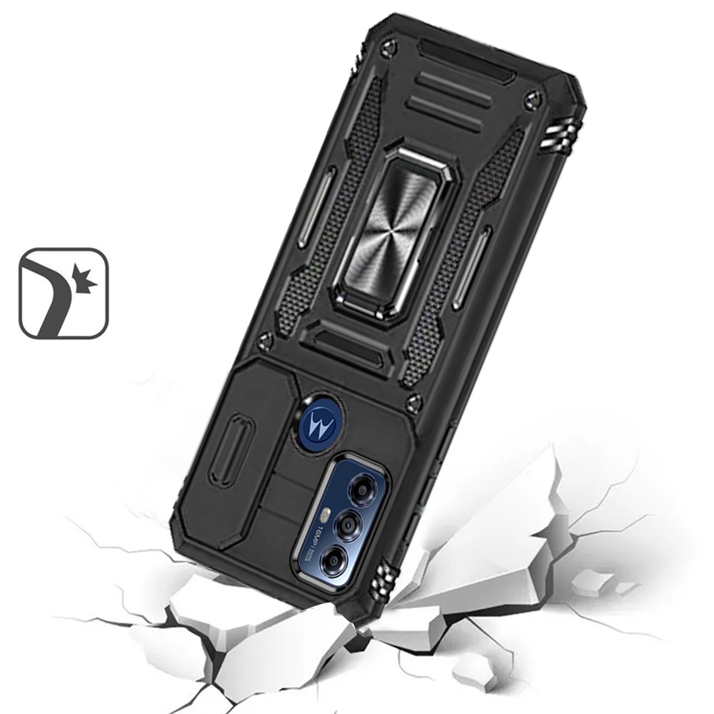 Für Motorola Moto G Play 2023 Hybrid Case mit Ringständer & Kamera Fensterabdeckung - Bild 10 von 49