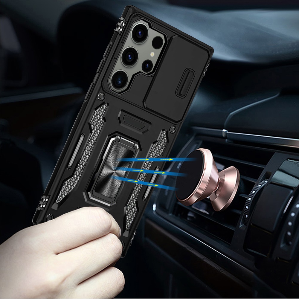 Für Motorola Moto G Play 2023 Hybrid Case mit Ringständer & Kamera Fensterabdeckung - Bild 16 von 49