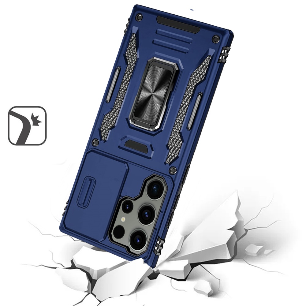 Für Motorola Moto G Play 2023 Hybrid Case mit Ringständer & Kamera Fensterabdeckung - Bild 31 von 49