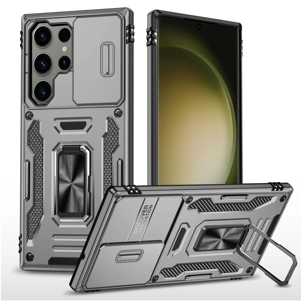 Für Motorola Moto G Play 2023 Hybrid Case mit Ringständer & Kamera Fensterabdeckung - Bild 41 von 49