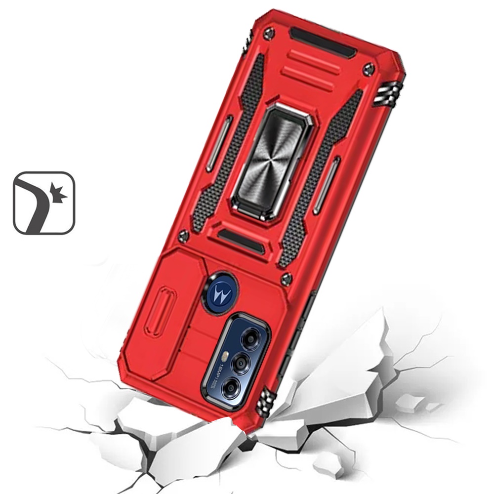 Für Motorola Moto G Play 2023 Hybrid Case mit Ringständer & Kamera Fensterabdeckung - Bild 19 von 49