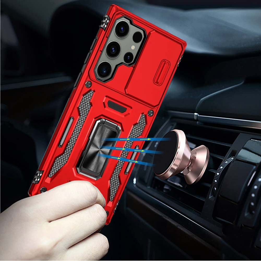 Für Motorola Moto G Play 2023 Hybrid Case mit Ringständer & Kamera Fensterabdeckung - Bild 24 von 49
