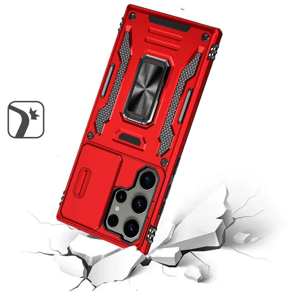 Für Motorola Moto G Play 2023 Hybrid Case mit Ringständer & Kamera Fensterabdeckung - Bild 23 von 49