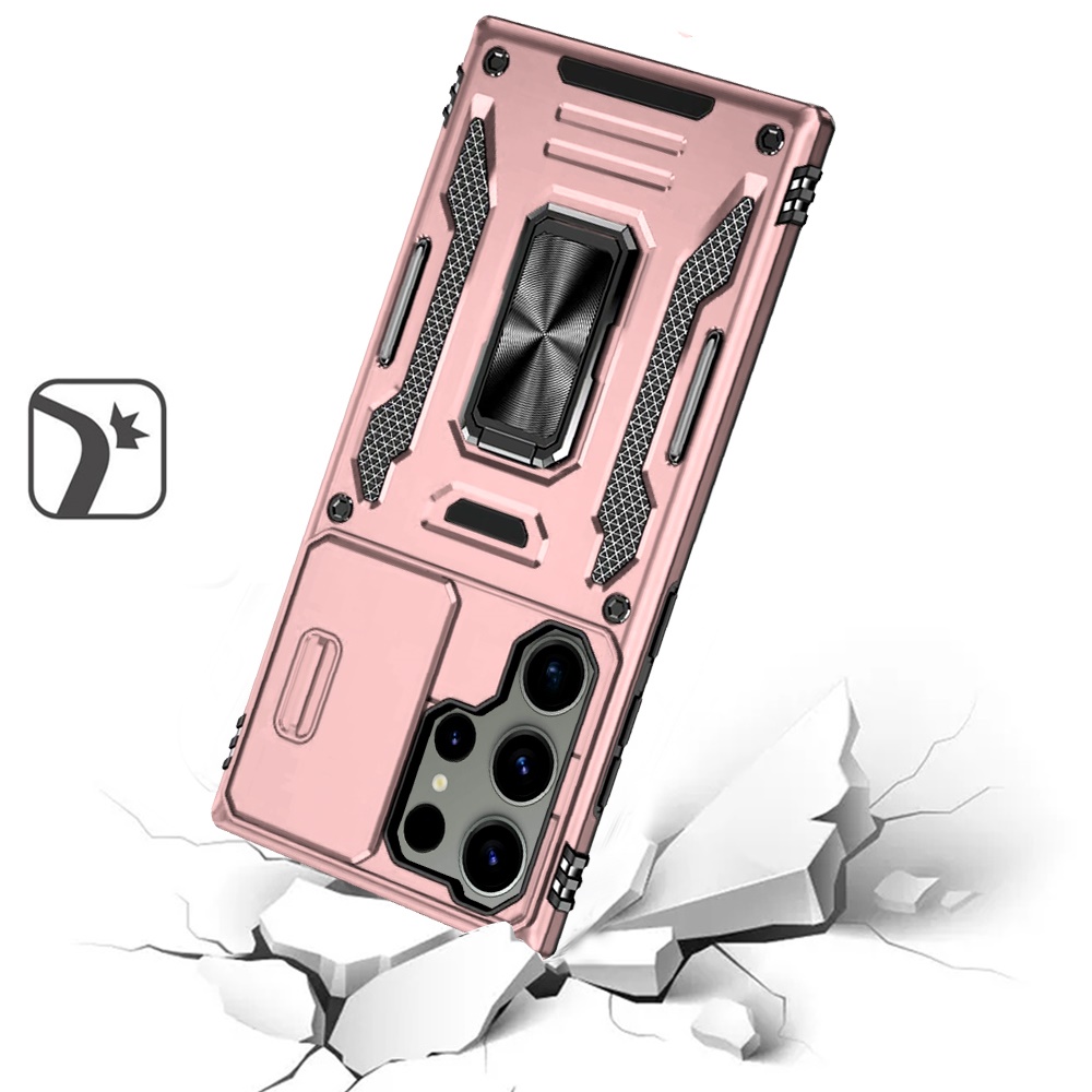 Für Motorola Moto G Play 2023 Hybrid Case mit Ringständer & Kamera Fensterabdeckung - Bild 47 von 49