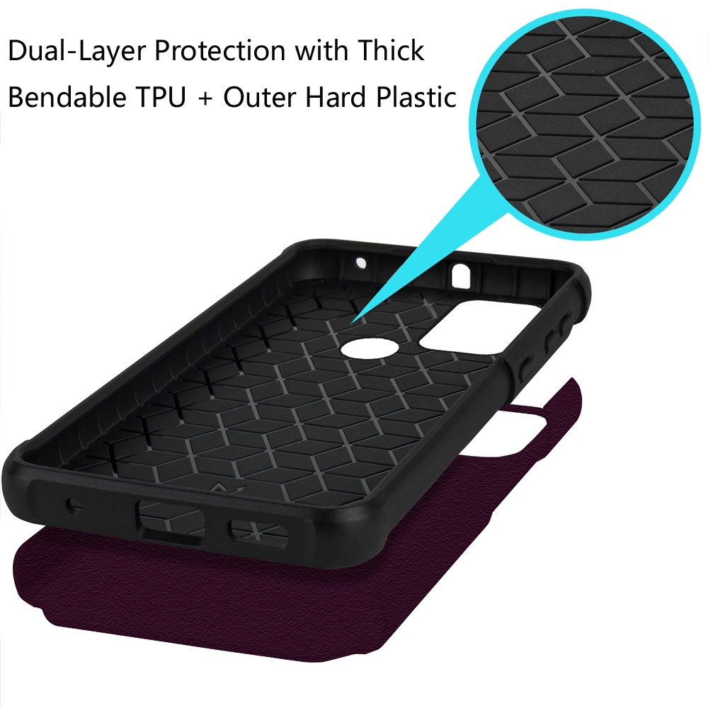 For Motorola Moto G Play 2024 Kickstand Hybrid with Rotate Ring Stand Case Cover - Picture 33 of 65