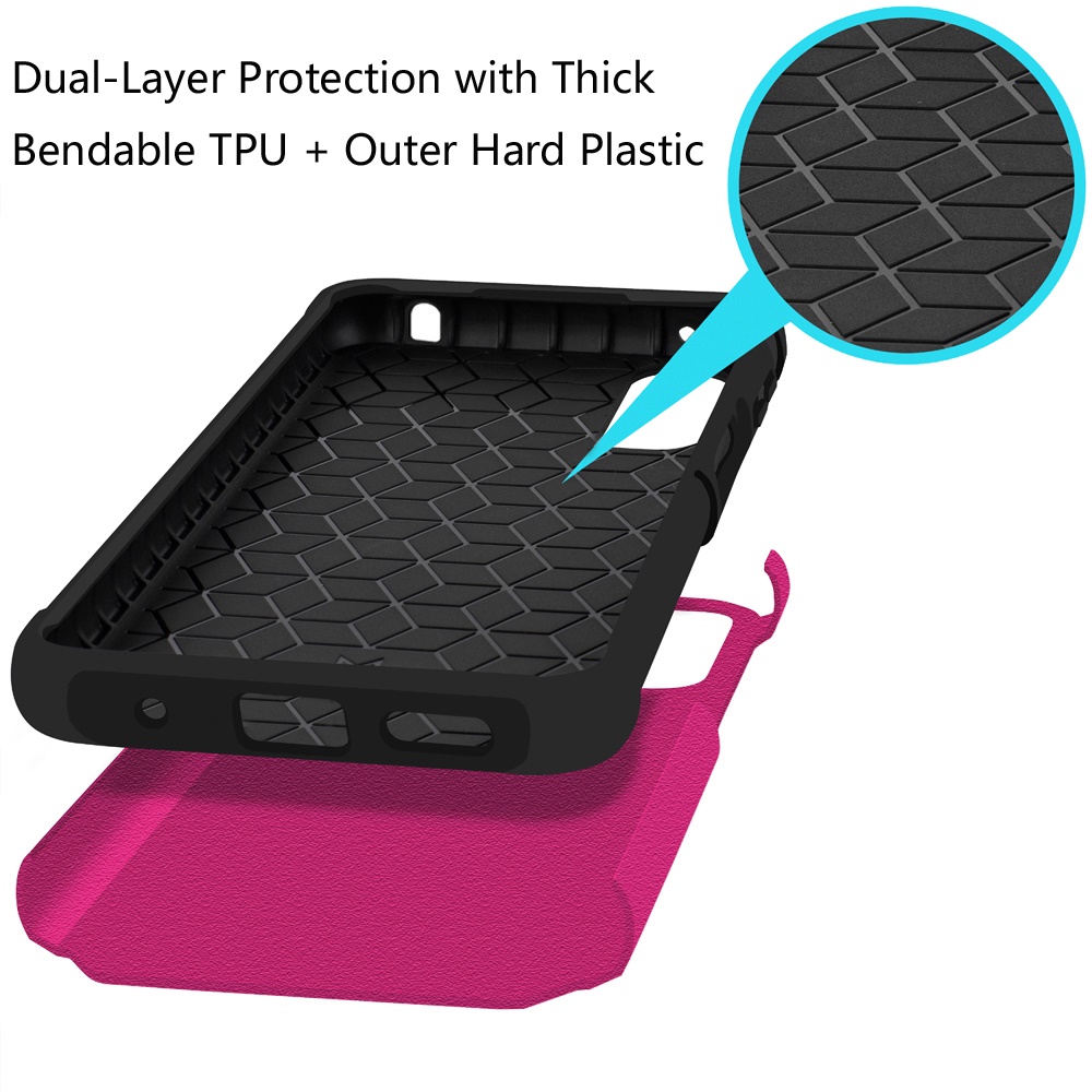 For Motorola Moto G Play 2024 Kickstand Hybrid with Rotate Ring Stand Case Cover - Picture 43 of 65