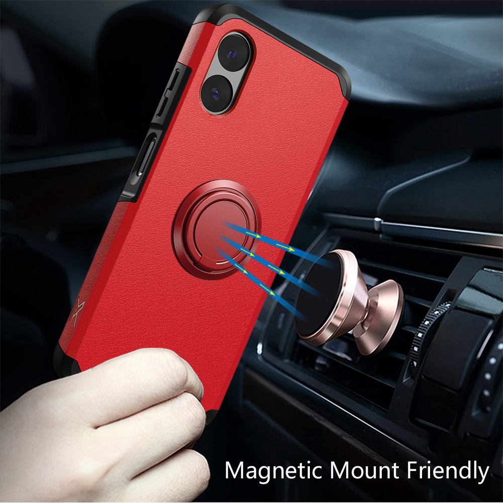 For Motorola Moto G Play 2024 Kickstand Hybrid with Rotate Ring Stand Case Cover - Picture 49 of 65