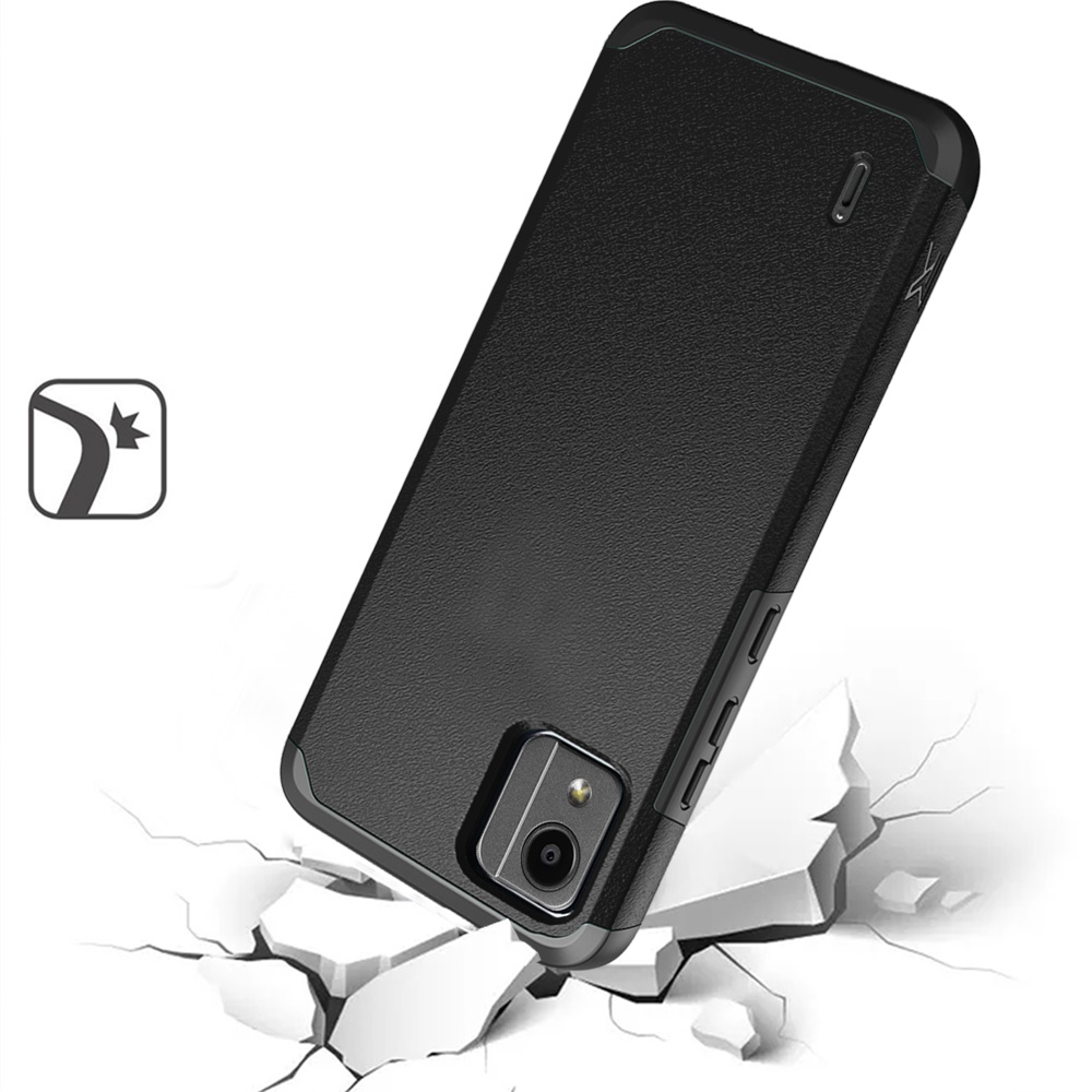 For Nokia C110 Slim Shock Absorption Hybrid Dual Layer Rubber Armor Case Cover - 第 13/71 張圖片