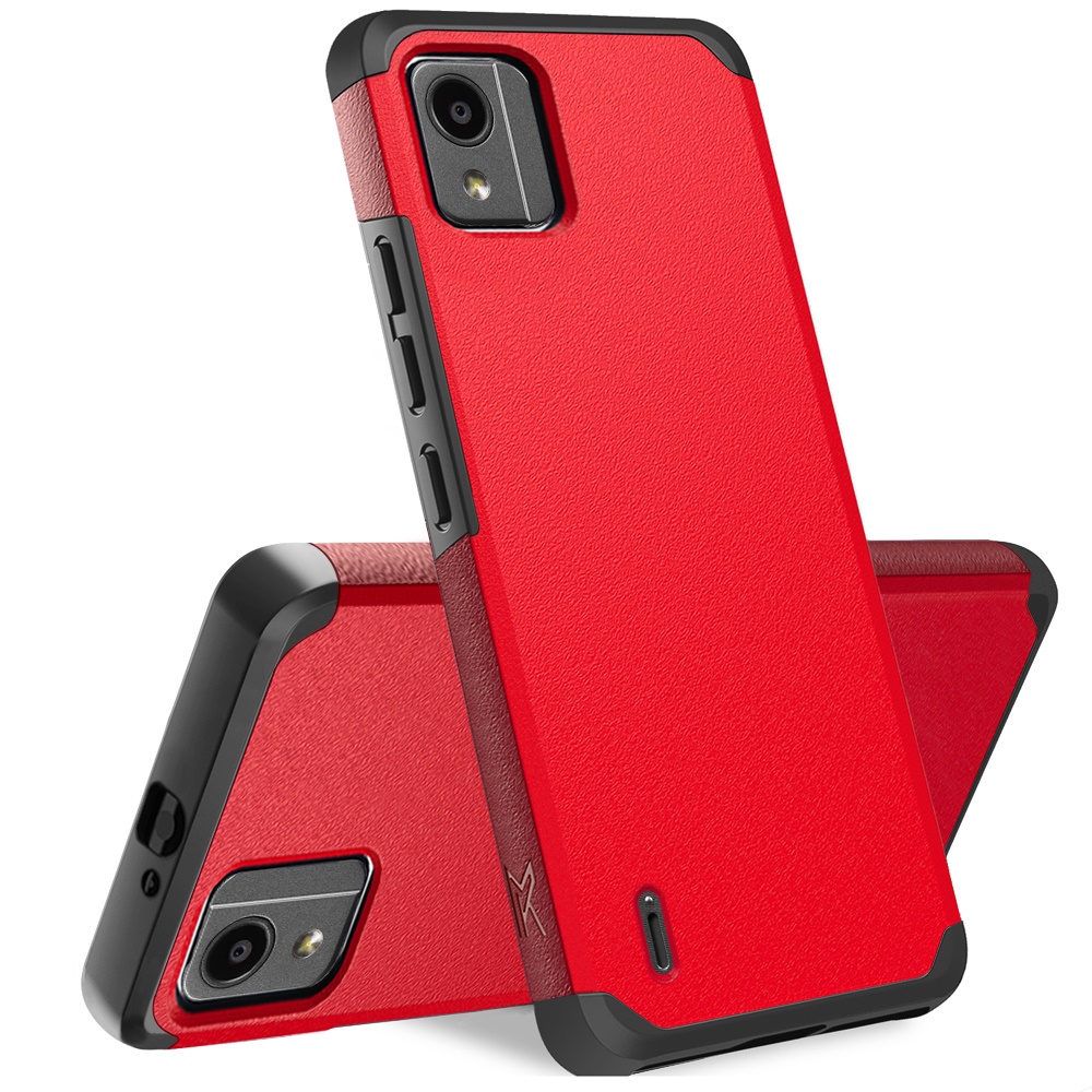 For Nokia C110 Slim Shock Absorption Hybrid Dual Layer Rubber Armor Case Cover - 第 51/71 張圖片