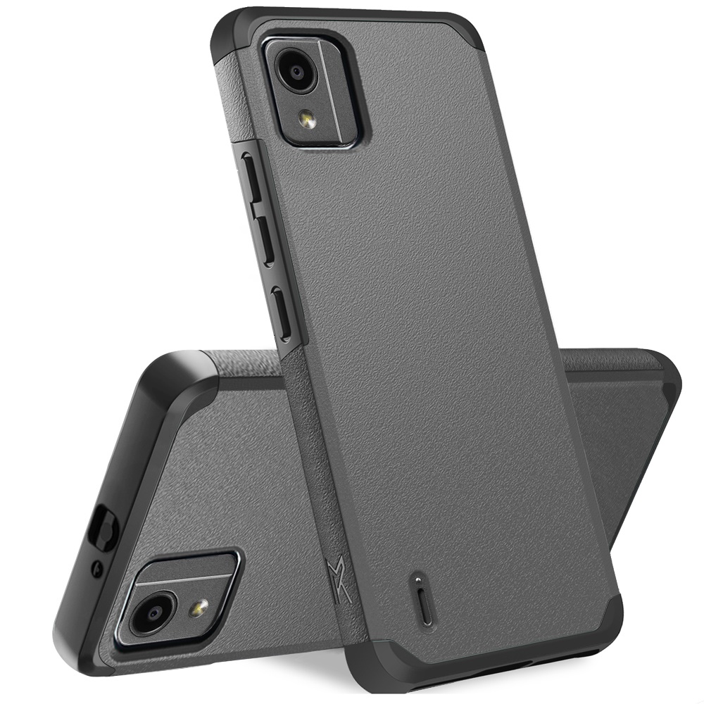 For Nokia C110 Slim Shock Absorption Hybrid Dual Layer Rubber Armor Case Cover - 第 63/71 張圖片
