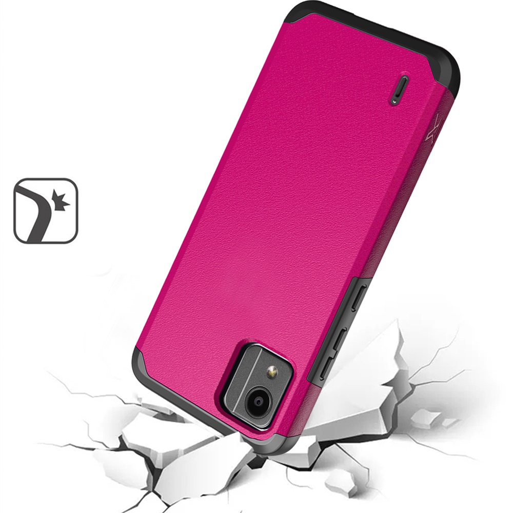 For Nokia C110 Slim Shock Absorption Hybrid Dual Layer Rubber Armor Case Cover - 第 32/71 張圖片