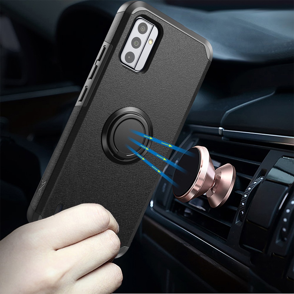For Nokia G310 5G Kickstand Hybrid with Ring Stand Magnetic TPU Slim Case Cover - Picture 14 of 56