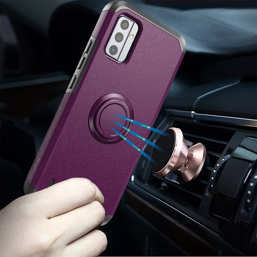 For Nokia G310 5G Kickstand Hybrid with Ring Stand Magnetic TPU Slim Case Cover - Picture 32 of 56