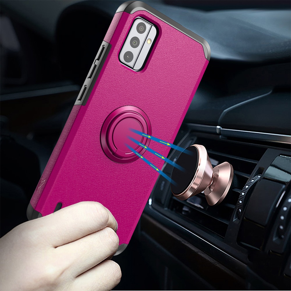 For Nokia G310 5G Kickstand Hybrid with Ring Stand Magnetic TPU Slim Case Cover - Picture 41 of 56