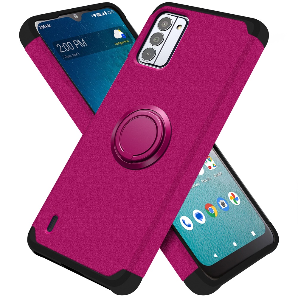 For Nokia G310 5G Kickstand Hybrid with Ring Stand Magnetic TPU Slim Case Cover - Picture 39 of 56