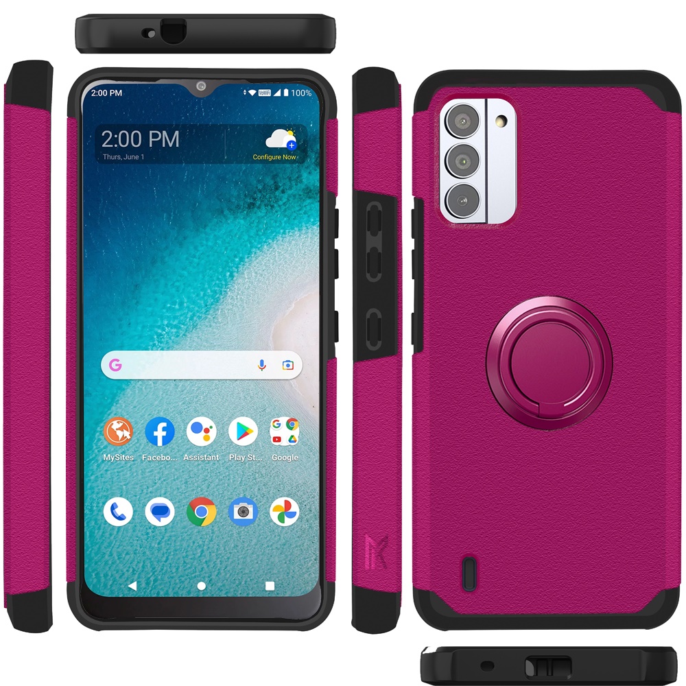 For Nokia G310 5G Kickstand Hybrid with Ring Stand Magnetic TPU Slim Case Cover - Picture 47 of 56