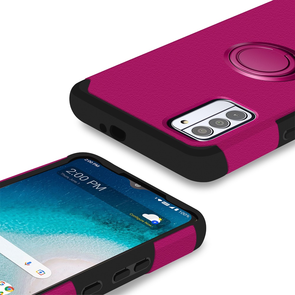 For Nokia G310 5G Kickstand Hybrid with Ring Stand Magnetic TPU Slim Case Cover - Picture 46 of 56