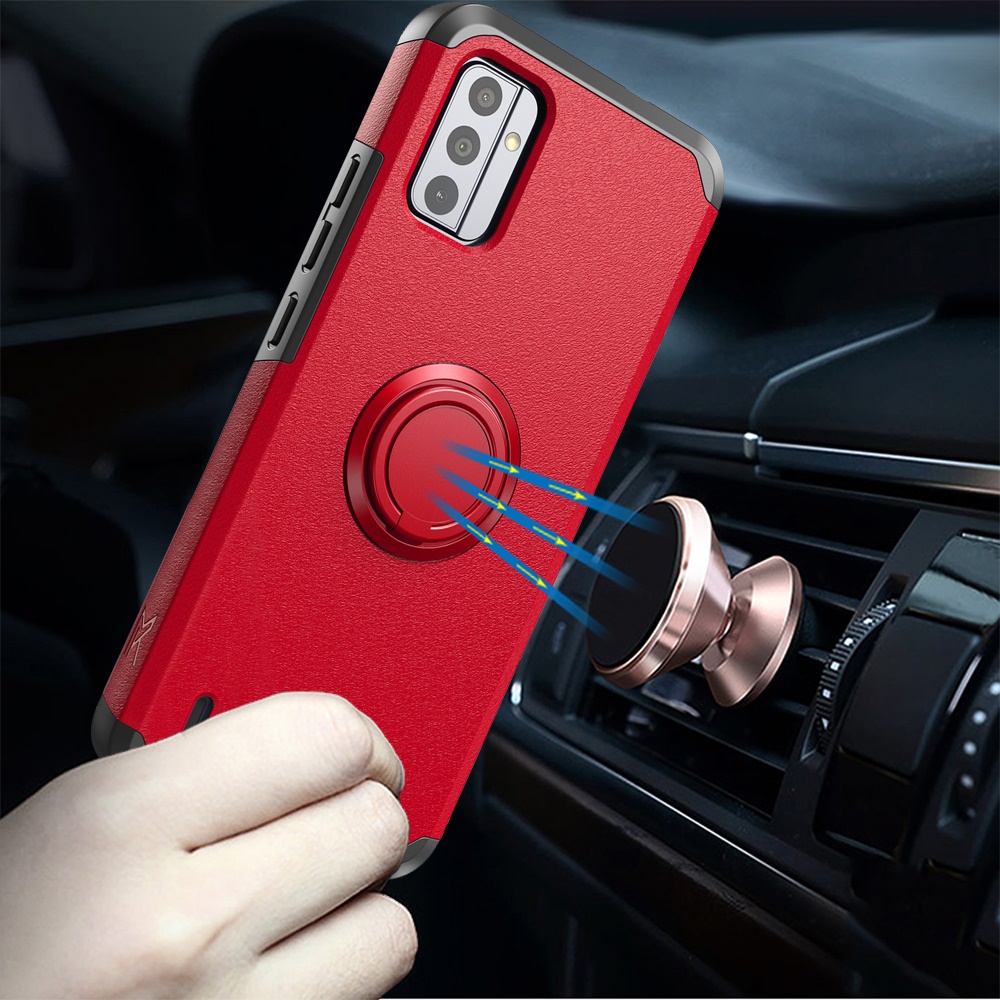 For Nokia G310 5G Kickstand Hybrid with Ring Stand Magnetic TPU Slim Case Cover - Picture 50 of 56