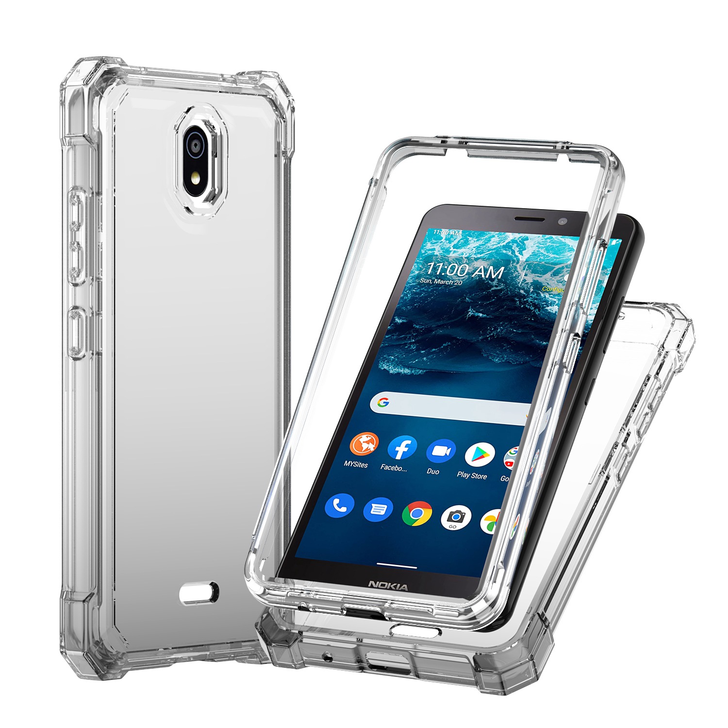 For Nokia G400 5G Gradient Hybrid Thick Guard Hard TPU Frame Armor Case Cover - Picture 14 of 24